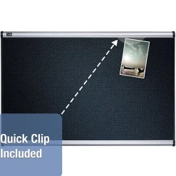 Outlet Prestige Foam Bulletin Board, Aluminum Frame, 4'H x 6'W (B347A) Bulletin
