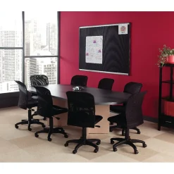 Outlet Prestige Foam Bulletin Board, Aluminum Frame, 4'H x 6'W (B347A) Bulletin