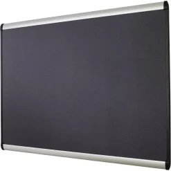 Online Prestige Plus Magnetic Fabric Bulletin Board, Aluminum Frame, 4'H x 6'W (MB547A) Bulletin