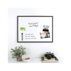 Online Steel Dry-Erase Whiteboard, Gray Frame, 2' x 1.5' (Q052317W00-STPR) Dry Erase