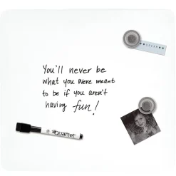 Best Tin Dry-Erase Board, 1' x 1', Assorted Colors (TSQ1212A) Dry Erase