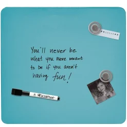 Best Tin Dry-Erase Board, 1' x 1', Assorted Colors (TSQ1212A) Dry Erase