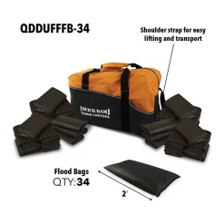 Sorbents & Spill Control<Quick Dam Flood Control Kit, 12" (QDDUFFFB-34)