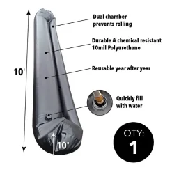 Sorbents & Spill Control<Quick Dam Universal Water Curb, Flood Control, 10" x 10', 1/Pack (QDWC1010)
