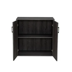 Best 31.5" Storage Cabinet with 2 Shelves, Weathered Gray (G115002600) Storage Cabinets