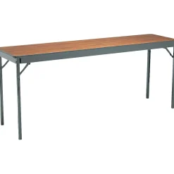 Outlet Rectangular Folding Table, 30Hx18Wx72"L Folding Tables