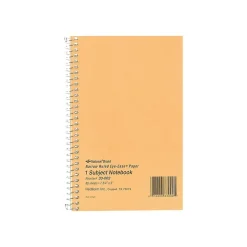 Rediform Brown Board Cover 1-Subject Notebooks, 5