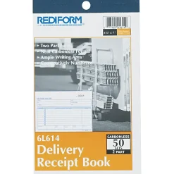 Clearance ® Carbonless Delivery Receipt Books, 4-1/4