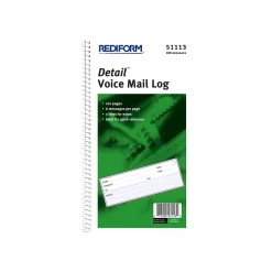 Rediform Detail Message Pad, 10.63" x 5.63", Unruled, White, 100 Sheets/Pad (51113) Outlet