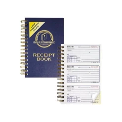 Hot Gold Standard 2-Part Carbonless Receipts Book, 5