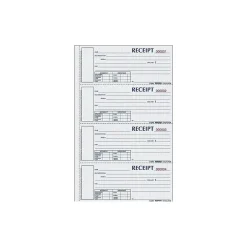 Online Money 3-Part Carbonless Receipt Book, 2.75" x 6.88", 200/Pack (S1657NCL) Accounting & Record Journals
