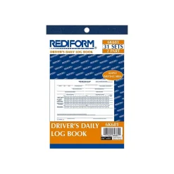 Clearance 2-Part Carbon Driver's Daily Logs, 5.5"L x 7.88"W, 31 Sets/Book (6K681) Business Forms