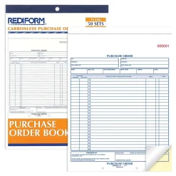 New 2-Part Carbonless Purchase Requisitions, 8.5"L x 11"W, 50 Sets/Book (RED1L146) Business Forms