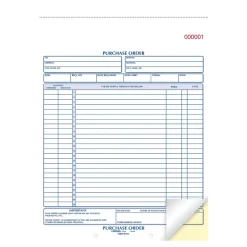 New 2-Part Carbonless Purchase Requisitions, 8.5"L x 11"W, 50 Sets/Book (RED1L146) Business Forms