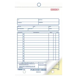 2-Part Carbonless Purchase Requisitions, 5.5"L x 7.88"W, 50 Sets/Book (RED1L140) Business Forms