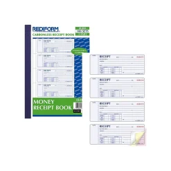 Discount 3-Part Carbonless Receipts Pad, 7"L x 2.7"W, 100 Forms/Pad (8L808) Accounting & Record Journals