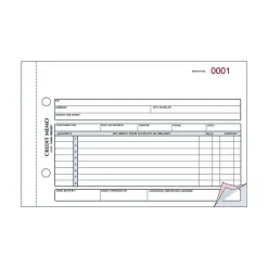 Outlet 3-Part Carbonless Credit Memos, 5.5"L x 7.88"W, 50 Sets/Book (RED7L787) Business Forms