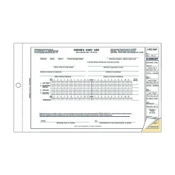 2-Part Carbonless Driver's Daily Logs, 9.13"L x 5.5"W, 31 Sets/Book (REDS5031NCL) Business Forms