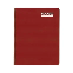 Online Rediform Vinyl Series Record Book, 8.38" x 10.38", Red, 150 Sheets/Book (57231) Accounting & Record Journals