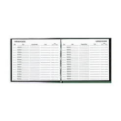 Online Visitor Book, 9.88" x 8.5", Black, 64 Sheets/Book (RED57802) Accounting & Record Journals