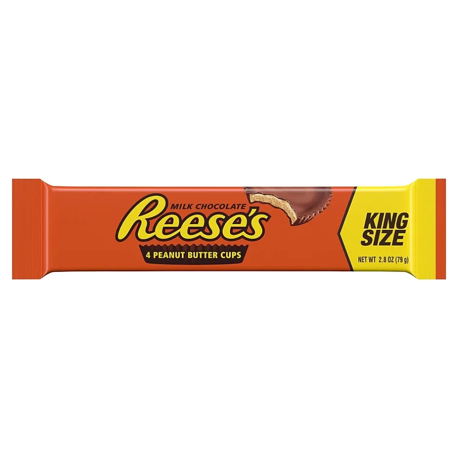 Chocolate<Reese's King Size Peanut Butter Milk Chocolate Cup, 2.8 oz. (322941)