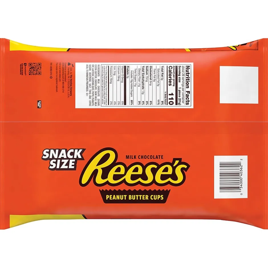Chocolate<Reese's Snack Size Peanut Butter Cups, 19.5 oz. (246-00012)