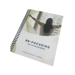 RE-FOCUS THE CREATIVE OFFICE A Guided Anxiety Journal, 6" x 8", Multicolor (70001) Hot