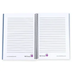 RE-FOCUS THE CREATIVE OFFICE on the GO Notepad, College Ruled, Black, 142 Sheets/Pad (88001) Best