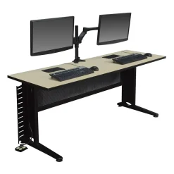 Regency Adjustable Double Screen Articulating Monitor Mount, Up to 24