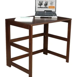 Discount Flip Flop 31" Folding Desk, Mocha Walnut (HDSKF3121MW) Computer Desks