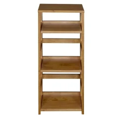 Discount Flip Flop 34" High Square Folding Bookcase- Medium Oak (FFSQ3412MO) Bookcases