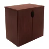 Legacy Stackable Storage Cabinet, Mahogany Storage Cabinets
