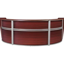 Hot Marque 144"W Curved Reception Desk Workstation, (77293MH) Office Desks