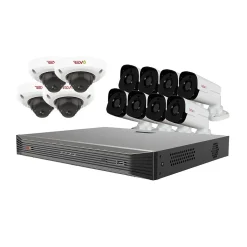 Security Cameras & Systems<REVO America Ultra HD Audio Capable 16 Channel 4 TB NVR Surveillance System with 12 Cameras (RU162D4GB8GA-4T)
