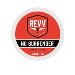 Keurig K-Cups<Revv Coffee No Surrender Coffee Keurig® K-Cup® Pods, Dark Roast, 96/Carton (6873CT)