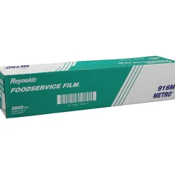 Food Storage Containers<Reynolds Wrap® Metro Light-Duty Pvc Film Roll W/cutter Box, 24" X 2000 Ft, Clear