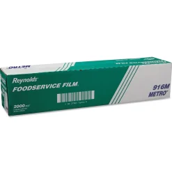 Food Storage Containers<Reynolds Wrap® Metro Light-Duty Pvc Film Roll W/cutter Box, 24" X 2000 Ft, Clear