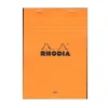 Rhodia Classic French Paper Pads Ruled With Margin 6 In. X 8 1/4 In. Orange [Pack Of 4] (4PK-16600) Clearance