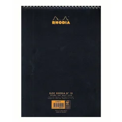 Rhodia Wirebound Notebooks Ruled 8 1/4 In. X 12 1/2 In. Black (185019) Best