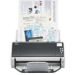 Desktop Scanners<Ricoh fi-7460 PA03710-B055 Duplex Document Scanner, Black/White