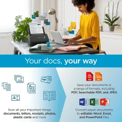 Portable Scanners<Ricoh ScanSnap IX1400 PA03820-B235 Duplex Document Scanner, Black