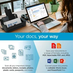 Desktop Scanners<Ricoh ScanSnap IX1300 Wireless Duplex Document Scanner, White (PA03805-B005)