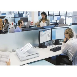 Desktop Scanners<Ricoh SP-1425 PA03753-B005 Duplex Flatbed Document Scanner, White