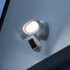 Security Cameras & Systems<Ring Floodlight Cam Pro Outdoor Wireless Security Camera, White (B0CG6VFFVL)