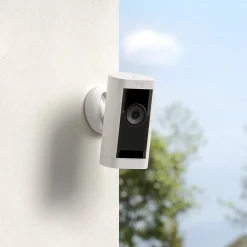 Security Cameras & Systems<Ring Stick Up Cam Pro Battery Indoor/Outdoor HDR Security Camera, White (B09CKN55DW)