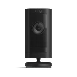 Security Cameras & Systems<Ring Stick Up Cam Pro Battery Indoor/Outdoor HDR Wireless Security Camera, Black (B09CK8PB8M)