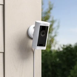 Security Cameras & Systems<Ring Stick Up Cam Pro Plug In Indoor/Outdoor HDR Wired Security Camera, Black (B09CKJVYXP)