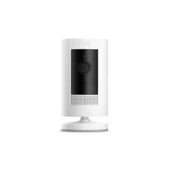Security Cameras & Systems<Ring Wireless Stick Up Camera, White (B07Q6ZZFLS)