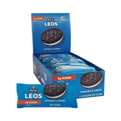 Cookies<Rip Van Leos Cookies & Cream Sandwich Cookies, 1.69 oz., 10 Packs/Box (0009)