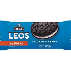 Cookies<Rip Van Leos Cookies & Cream Sandwich Cookies, 1.69 oz., 10 Packs/Box (0009)